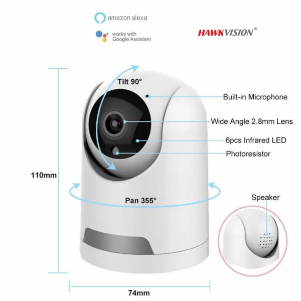 TY3 360 2K Smart Home Wifi Camera - Image 2