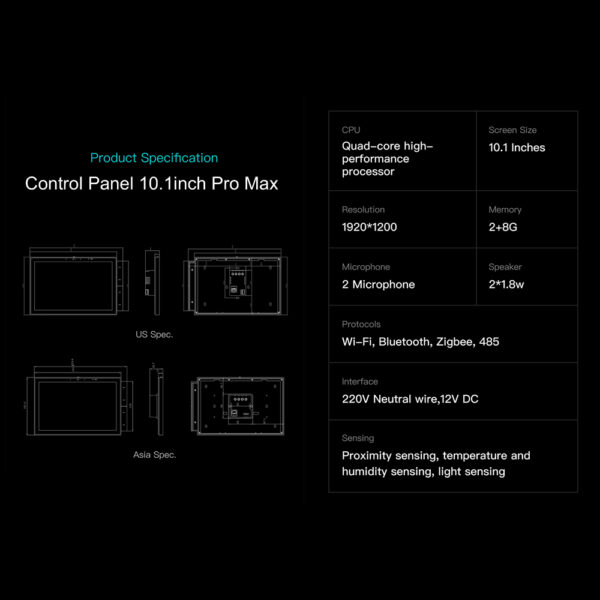 Hawkvision Smart Home Touch Screen Control Panel 10inch - Image 5