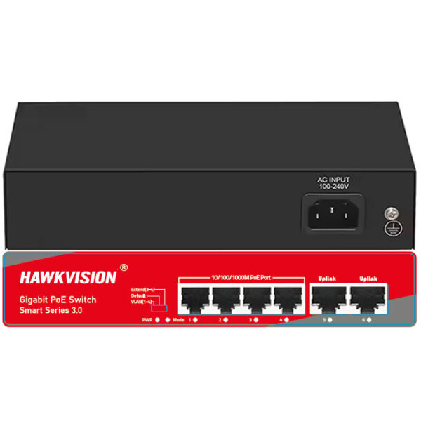 Hawkvision 4 Port Full Gigabit PoE Switch