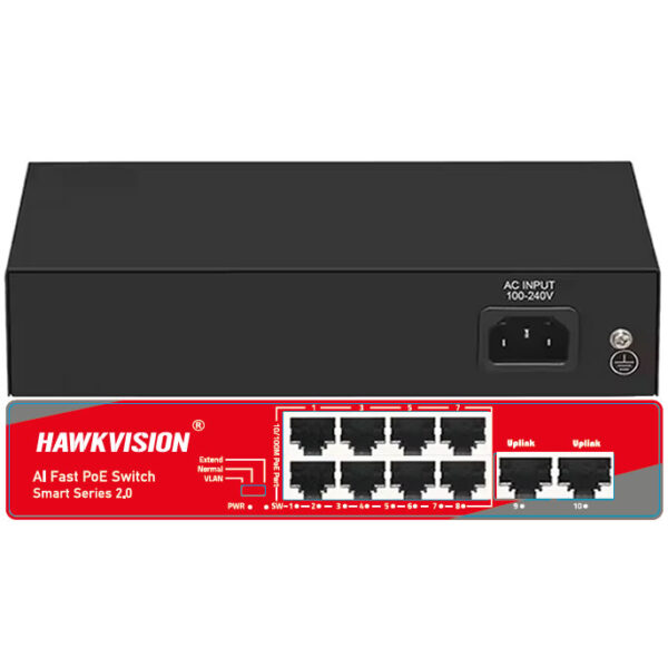 Hawkvision 8 Port High Speed PoE Switch