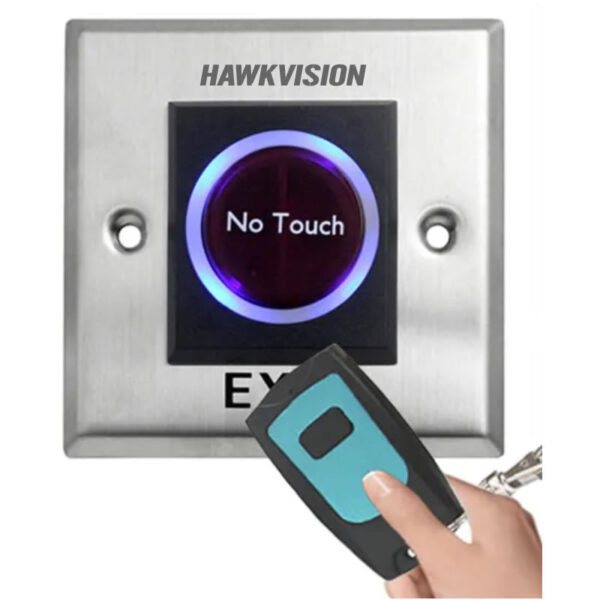 Hawkvision No Touch Infrared Sensor Exit Push Button with Remote