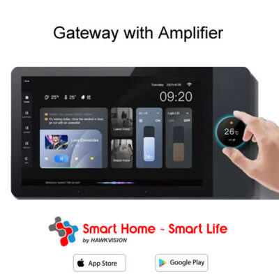 Hawkvision Smart Home 8 inches Touch Screen Gateway with Amplifier